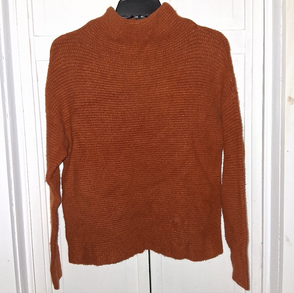 Madewell Rust Cowl Neck Sweater